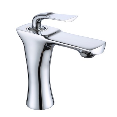 Chrome Plating Brass Mixer Basin Faucet With Washing Tap