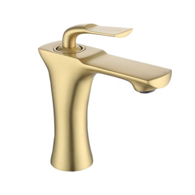 High Quality Gold Plating Basin Faucet Single Handle Mixer Basin Tap For Bathroom