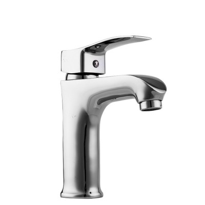 Bathroom Basin Faucet For Home Brass Chrome Single Handle Hot Cold Mixer Basin Tap