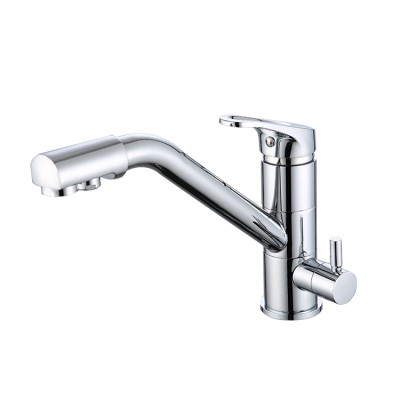 Factory New Design Brass Chrome Color Purified Drink Water Faucet 3 Way Water Drink Kitchen Sink Tap