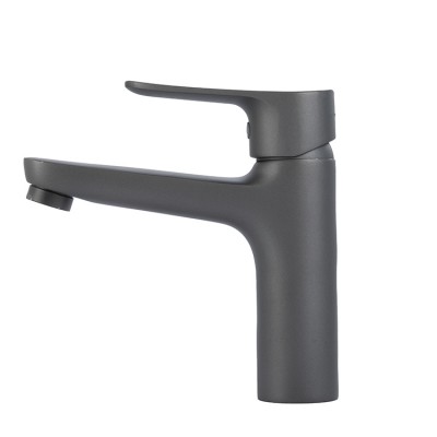 High Quality Gun Gray Basin Mixer Faucet