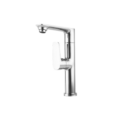 Factory Wholesale Brass Chrome Single Handle Basin Wash Tap With Hot Cold Mixer Bath Basin Faucet