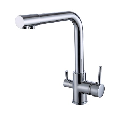 Wholesale Brass Kitchen Faucet 360 Degree Rotation Kitchen Faucet With 3 Way Water Drink Kitchen Purified Sink Tap