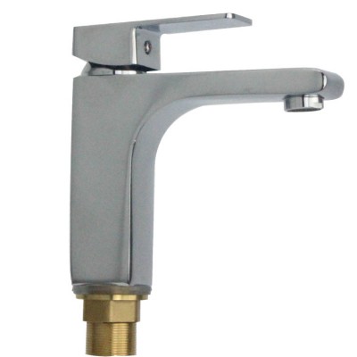 Bathroom Sink Basin Faucet Brass Chrome Single Handle With Ceramic Basin Tap