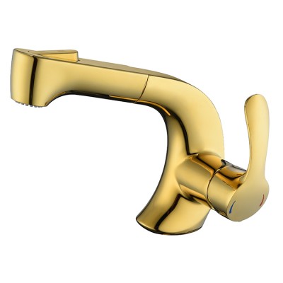 Fashion Luxury Gold Basin Faucets For Bathroom Sinks For Customized OEM ODM