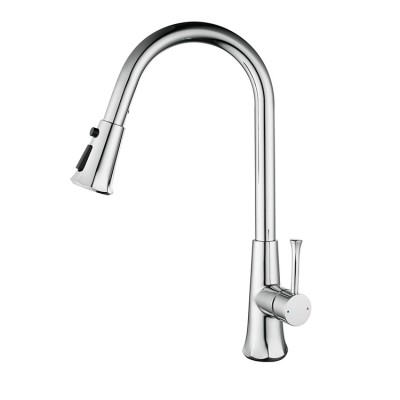 Factory Price Custom OEM ODM Pull Out Modern Kitchen Faucet With Pull Down Sprayer