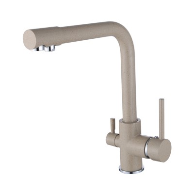 Brass Khaki Color Kitchen Filter Faucet With Water Filter Kitchen Faucet