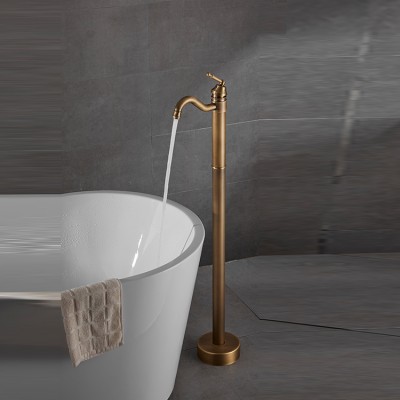 Factory Customized Bronze Brass Bathtub Shower Faucet Single Handle Shower Tub Set