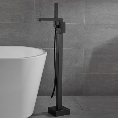 Factory Customized Floor Bathtub Faucet With Handle Shower Set Freestanding Bathtub Shower