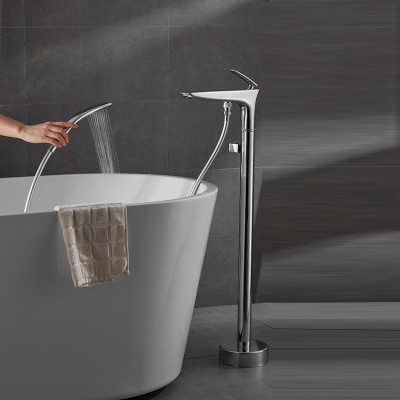 Wholesale Faucet Floor Bathtub Faucet With Handle Shower Set Freestanding Bathtub Shower Set